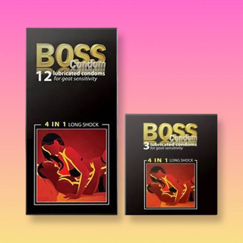 Bao cao su Boss 4 in 1 Long Shock gân gai, kéo dài thời gian quan hệ