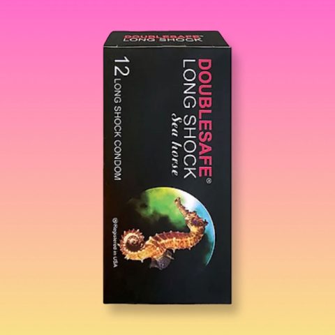 Bao cao su Doublesafe Long Shock chống xuất tinh sớm - Hộp 12c