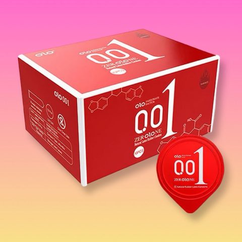 Bao cao su OLO 0.01 siêu mỏng, gel ấm nóng - Hộp 10c