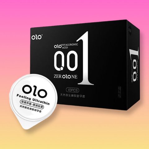 Bao cao su Olo 0.01 siêu mỏng, nhiều gel - Hộp 10c