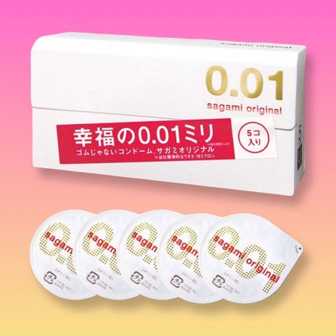 Bao cao su Sagami Original 0.01 siêu mỏng, mỏng nhất thế giới - Hộp 5c
