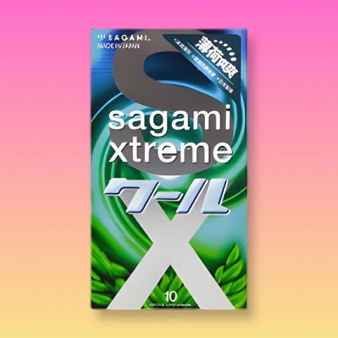 Bao cao su Sagami Xtreme Spearmint bạc hà mát lạnh - Hộp 10c