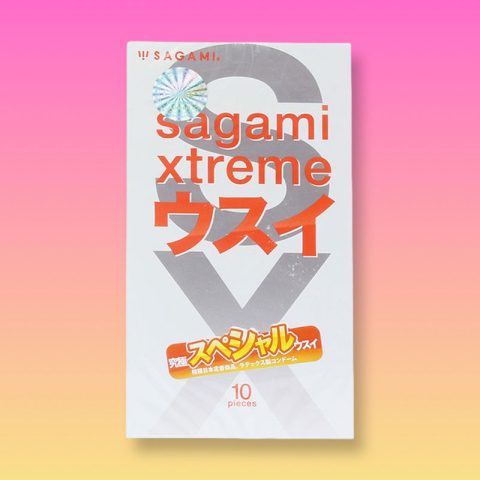 Bao cao su Sagami Xtreme Super Thin mỏng trơn - Hộp 10 cái