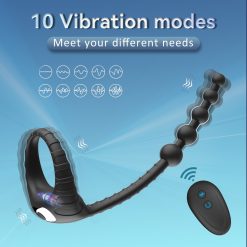 Anal plug massage hậu môn kết hợp vòng khóa dương vật - Ảnh 2
