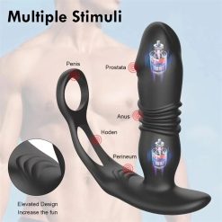 Anal plug rung thụt massage kích thích tuyến tiền liệt cho nam giới - Ảnh 2