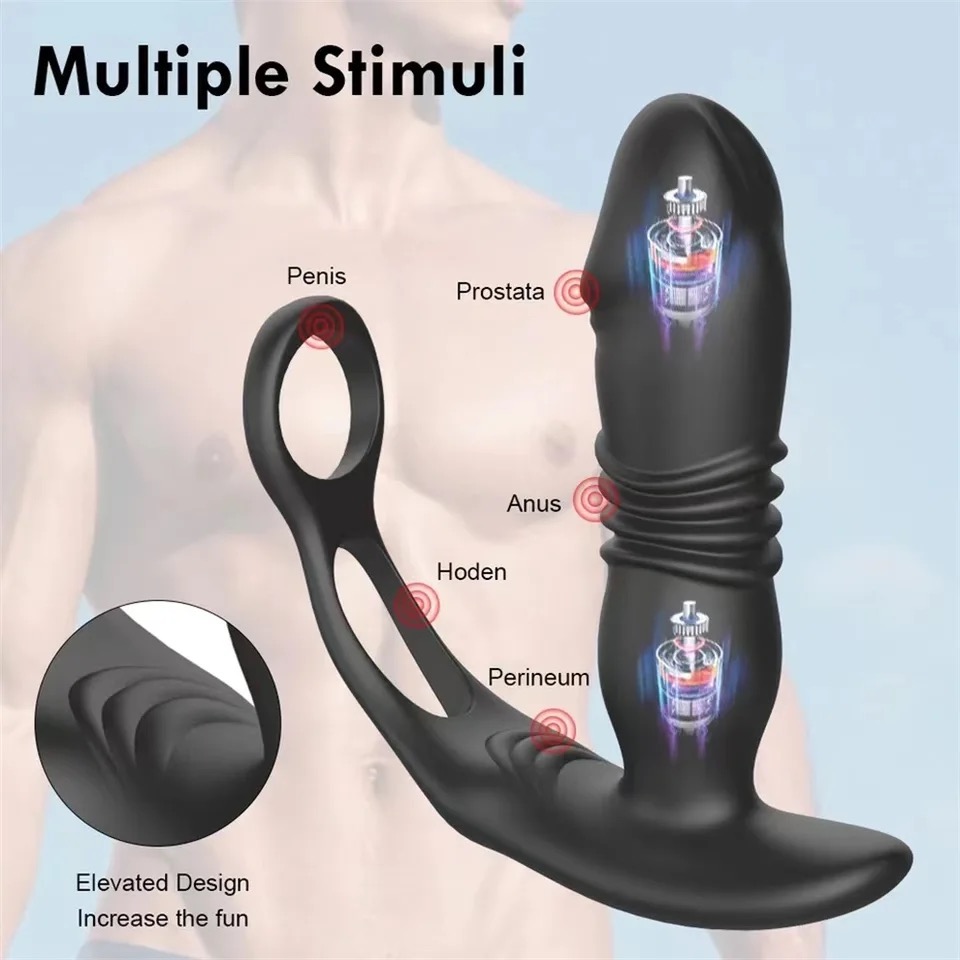 Anal plug rung thụt massage kích thích tuyến tiền liệt cho nam giới - Ảnh 2