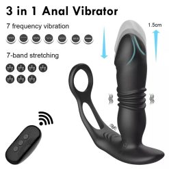 Anal plug rung thụt massage kích thích tuyến tiền liệt cho nam giới - Ảnh 3