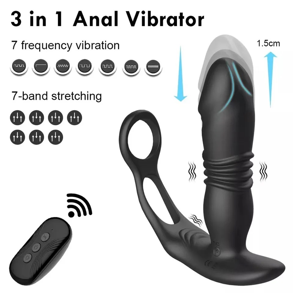 Anal plug rung thụt massage kích thích tuyến tiền liệt cho nam giới - Ảnh 3