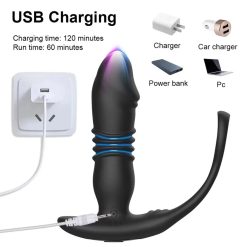 Anal plug rung thụt massage kích thích tuyến tiền liệt cho nam giới - Ảnh 4