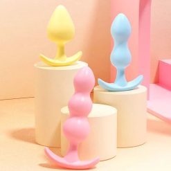 Bộ 3 butt plug silicon mềm dẻo MizzZee