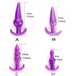 Bộ 4 butt plug silicon mềm dẻo cho người mới bắt đầu - Ảnh 8