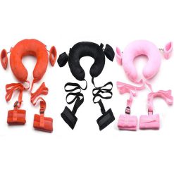 Bộ khóa tay chân có gối đầu chơi bạo dâm (Đen) - Ảnh 5