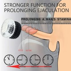 Cockring silicon trắng đen Rally Tire - bộ 2 vòng - Ảnh 4
