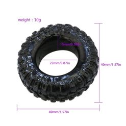 Cockring silicon trắng đen Rally Tire - bộ 2 vòng - Ảnh 5