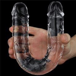 Dương vật giả hai đầu Lovetoy Flawless Clear Double Dildo 12 inch - Ảnh 2