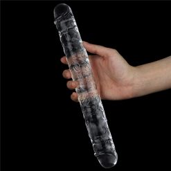 Dương vật giả hai đầu Lovetoy Flawless Clear Double Dildo 12 inch - Ảnh 3