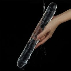 Dương vật giả hai đầu Lovetoy Flawless Clear Double Dildo 12 inch - Ảnh 4
