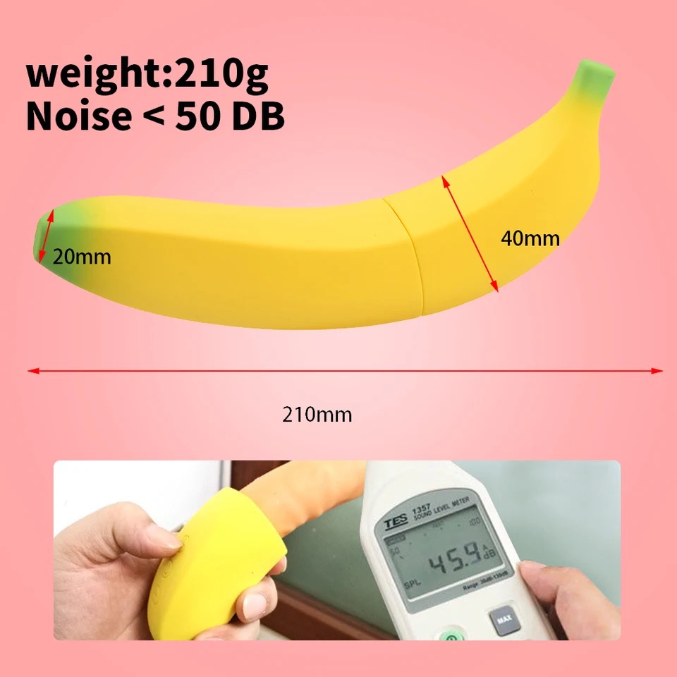 Dương vật giả nguỵ trang hình trái chuối Moylan rung 7 chế độ - Ảnh 5