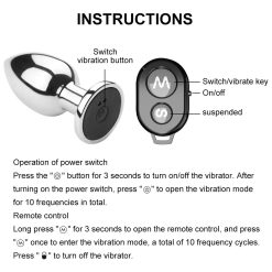 Phích cắm hậu môn inox rung 10 chế độ, điều khiển từ xa - Ảnh 10