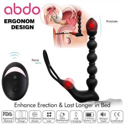 Plug hạt rung massage tuyến tiền liệt nam, có điều khiển từ xa - Ảnh 2
