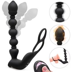 Plug hạt rung massage tuyến tiền liệt nam, có điều khiển từ xa - Ảnh 7