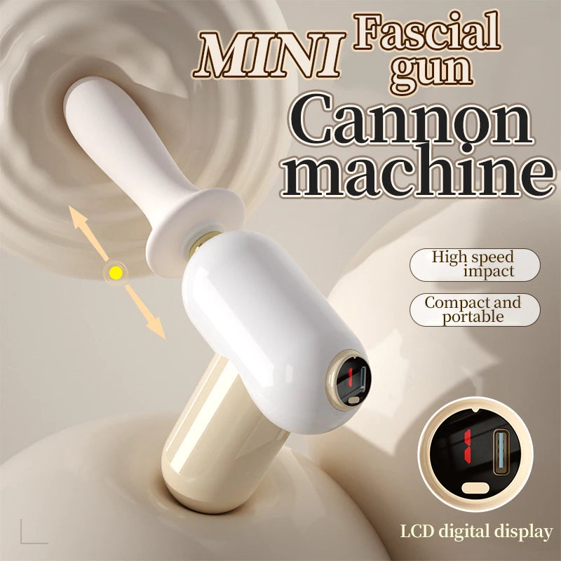 Dương vật súng máy cầm tay Mini Fascial 8 chế độ rung giật - Ảnh 4