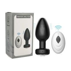 Plug cắm hậu môn silicon rung 10 chế độ, điều khiển từ xa