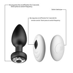 Plug cắm hậu môn silicon rung 10 chế độ, điều khiển từ xa - Ảnh 7