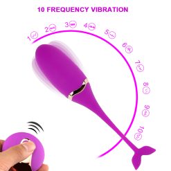 Trứng rung không dây Cá Heo điều khiển từ xa 10 chế độ - Ảnh 2