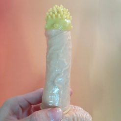 Bao cao su bi gai chôm chôm HBM Pleasure rồng đỏ - hộp 2 chiếc - Ảnh 3