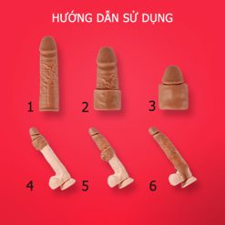Bao cao su đôn dên giống thật Top Notch có quai đeo - Ảnh 2