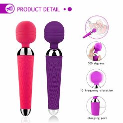 Chày massage cầm tay nhỏ gọn rung 10 chế độ mạnh mẽ - Ảnh 3