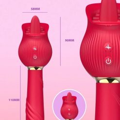 Chày rung thụt hoa hồng kết hợp lưỡi liếm siêu sướng - Ảnh 2