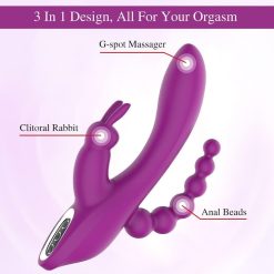 Dương vật giả 3 nhánh Private Packing kích thích điểm G hạt le hậu môn - Ảnh 6