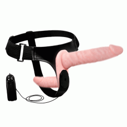 Dương vật giả có dây đeo 2 đầu Ultra Double Head có rung (Size nhỏ)