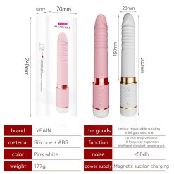 Dương vật giả đa năng rung thụt bú mút tự động Yeain, có phát nhiệt - Ảnh 6