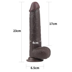 Dương vật giả Lovetoy Sliding Skin Dual Layer Dong – Black 9 inch - Ảnh 2
