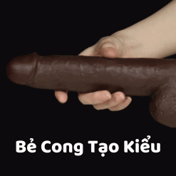 Dương vật giả Lovetoy Sliding Skin Dual Layer Dong – Black 9 inch - Ảnh 5