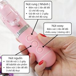 Dương vật giả rung xoay ngoáy Pink Rabbit 12 chế độ - Ảnh 5