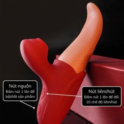 Lưỡi liếm 2 đầu bú mút  điểm g Tongue Mia nhiều chế độ - Ảnh 6