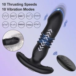 Plug dương vật giả FairyKiss rung thụt 10 chế độ, điều khiển xa - Ảnh 2