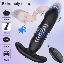 Plug dương vật giả FairyKiss rung thụt 10 chế độ, điều khiển xa - Ảnh 3