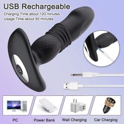 Plug dương vật giả FairyKiss rung thụt 10 chế độ, điều khiển xa - Ảnh 4