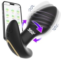 Plug kích thích hậu môn điều khiển bằng app rung lắc 360 độ