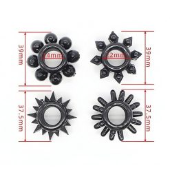 Vỉ 4 vòng đeo dương vật silicon Support Ring siêu kích thích - Ảnh 3