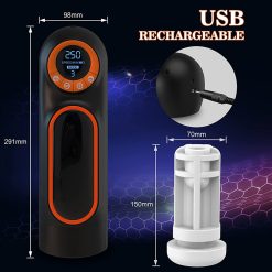 Máy thủ dâm tự động Deep Throat thụt co bóp, có đế gắn tường - Ảnh 6