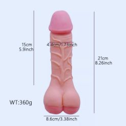 Dương vật giả kết hợp hậu môn 2in1 Cowherd - Ảnh 6